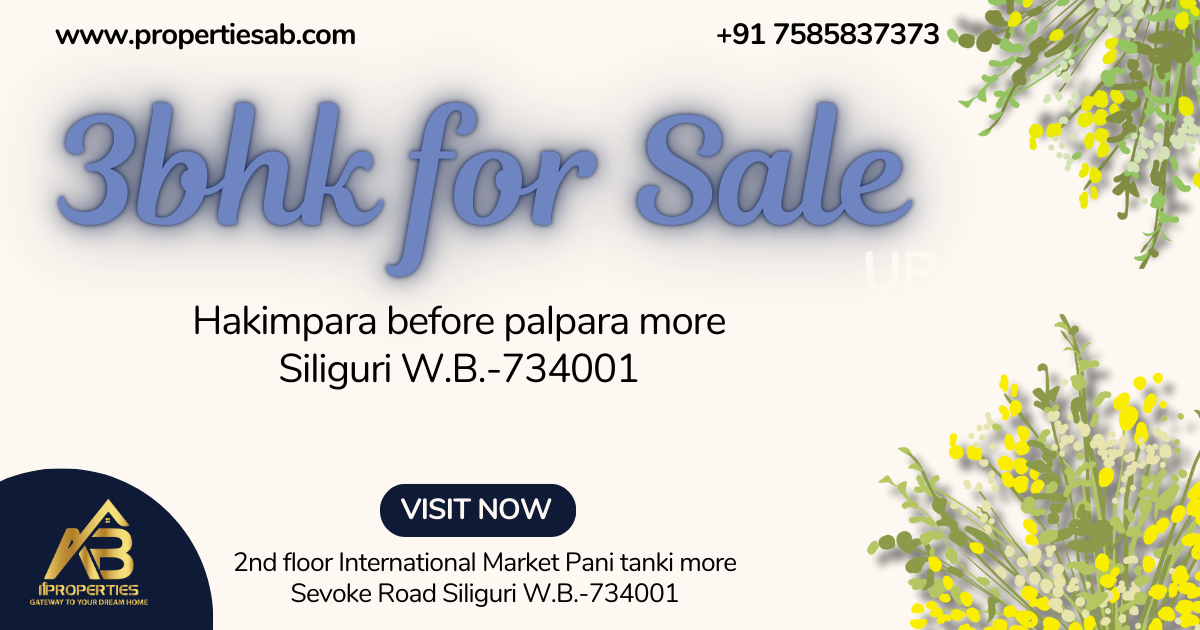 3 BHK FLAT FOR SALE AT HAKIMPARA, SILIGURI