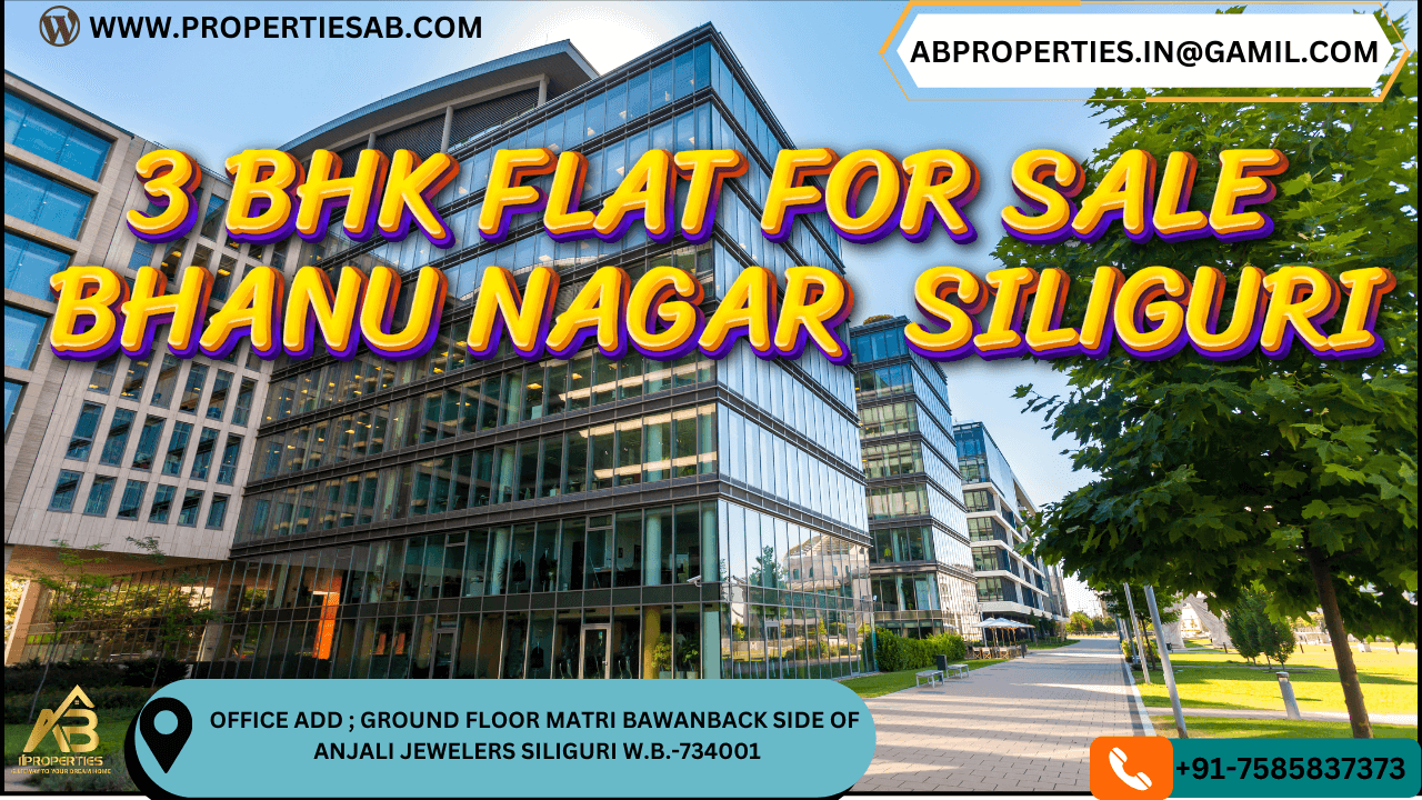 Spacious 3 BHK Flat for Sale at Bhanu Nagar, Siliguri