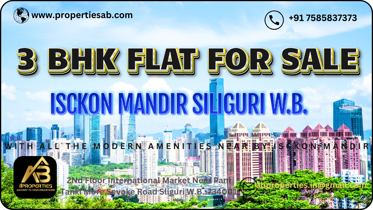 3 BHK FOR SALE AT ISCKON MANDIR SILIGURI