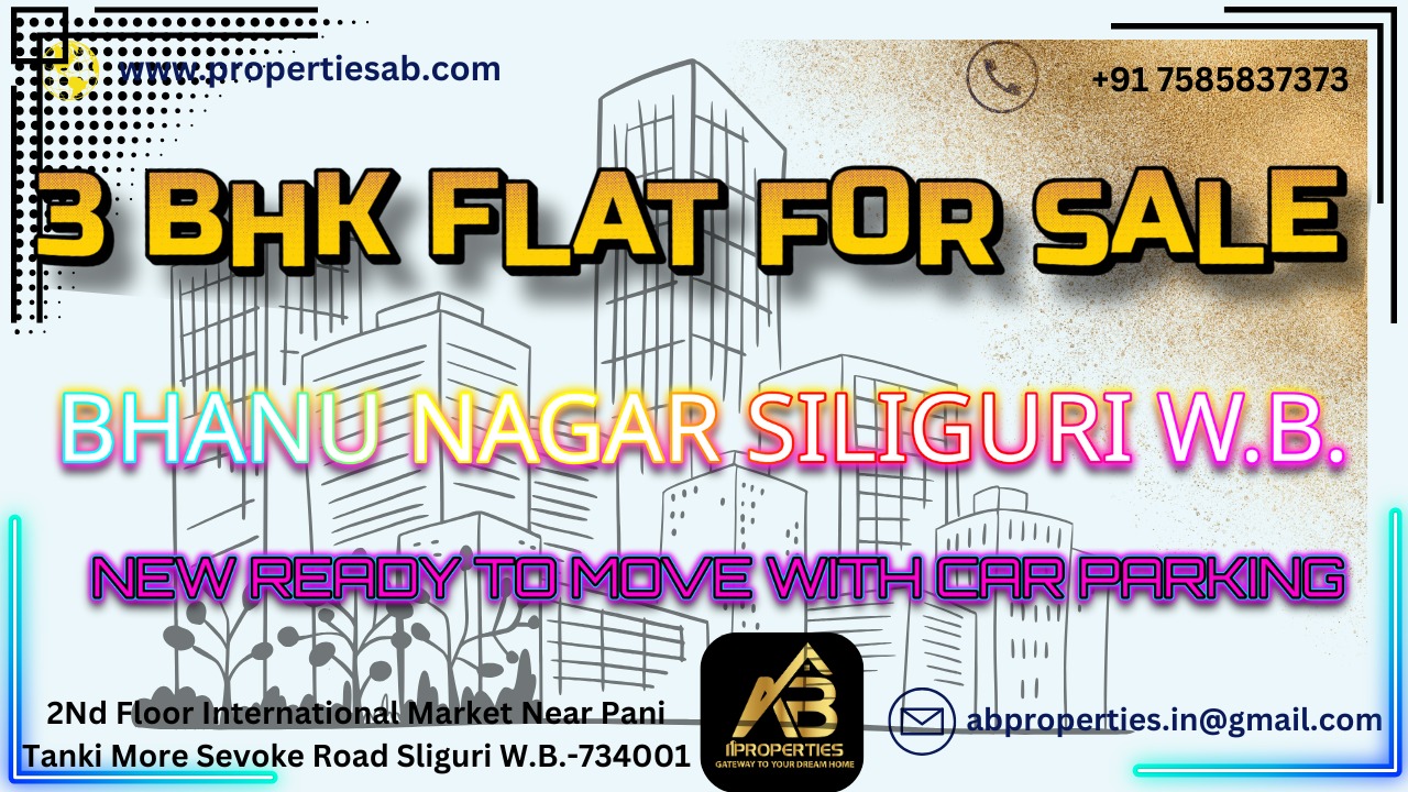 3 BHK Flat for Sale in Lower Bhanu Nagar Siliguri