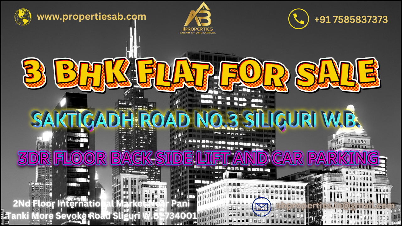 3 BHK Ready to Move Flat for Sale at Shaktigadh Road No. 3