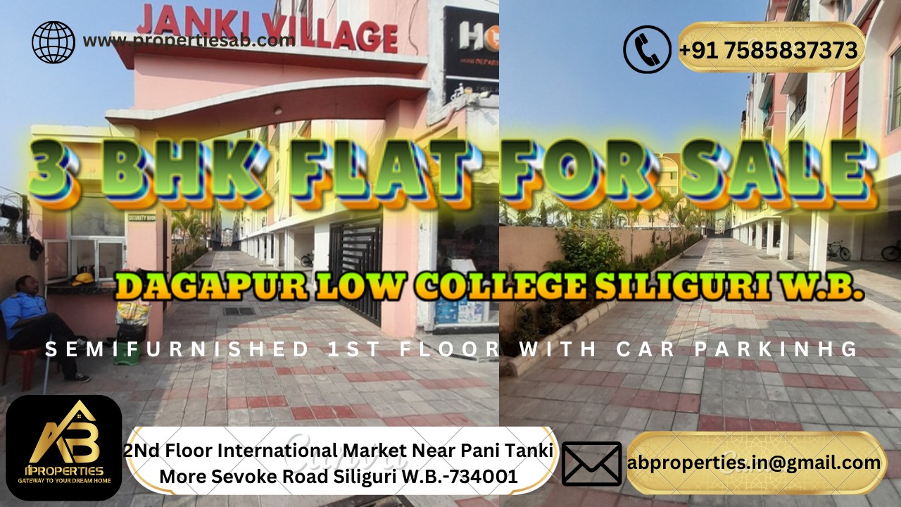 3 BHK Semi-Furnished Flat for Resale at Dagapur, Siliguri