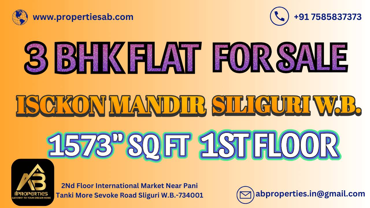 3 BHK Flat for Sale at ISKCON Mandir, Siliguri