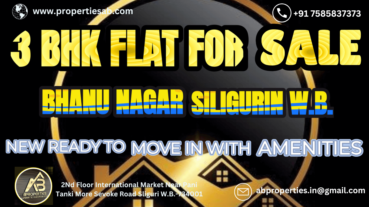 3 BHK Flat for Sale in Lower Bhanu Nagar Siliguri