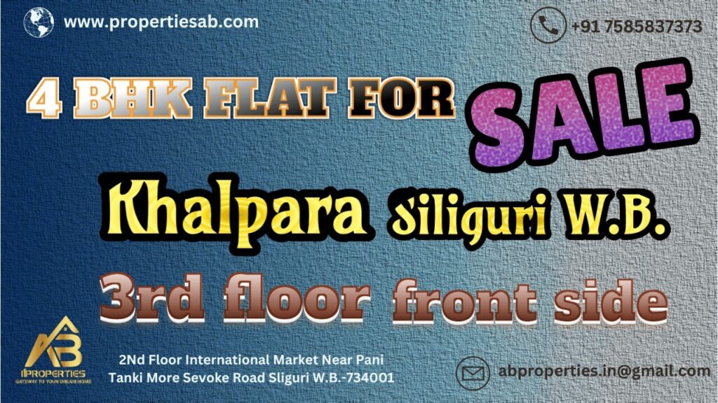 Large 4BHK Flat for Resale at Khalpara Siliguri