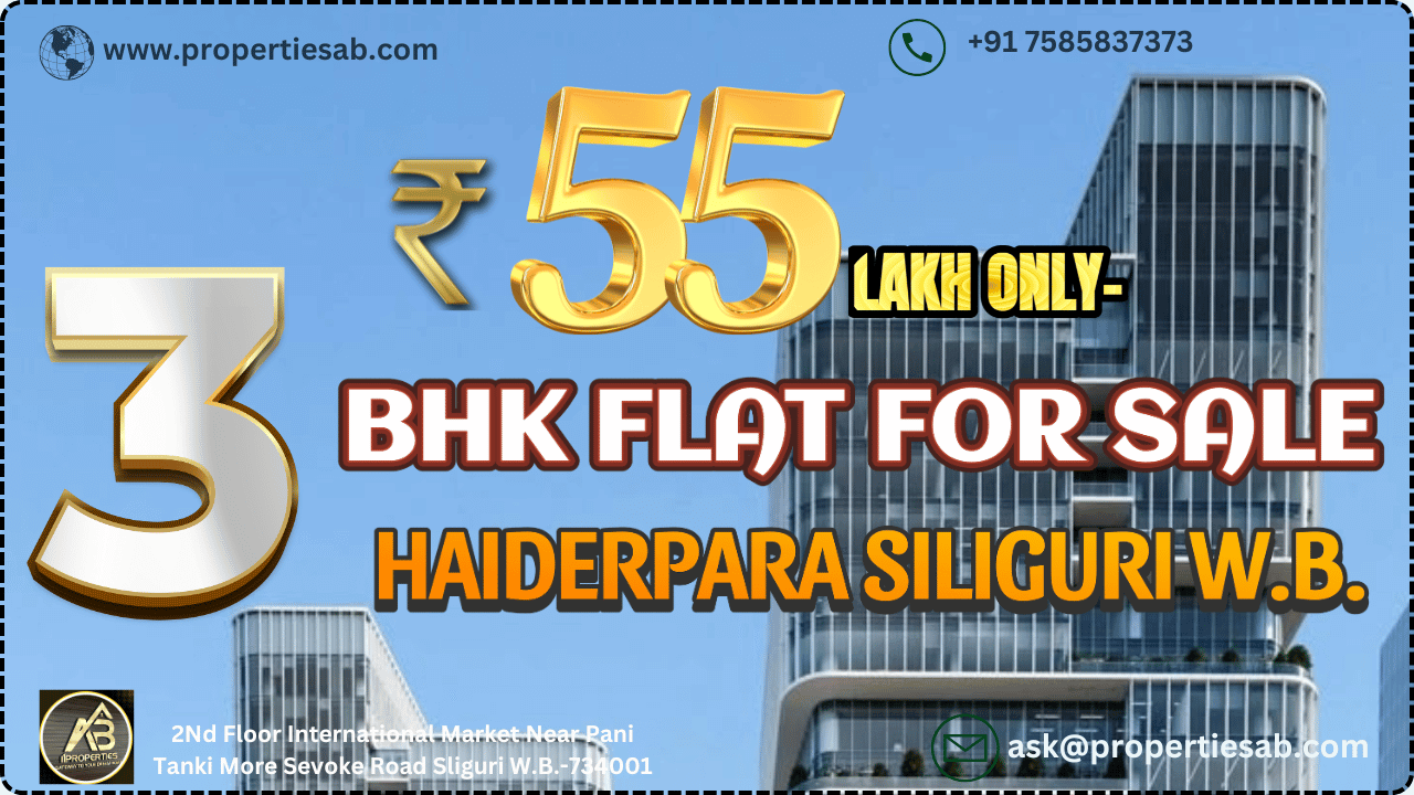 Luxurious 3 BHK Flat for Sale in Haiderpara Siliguri
