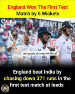England win the opening Test by 5 wickets