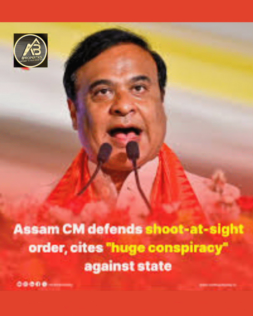 Assam Chief Minister Stands Up for Shoot on Sight Directive