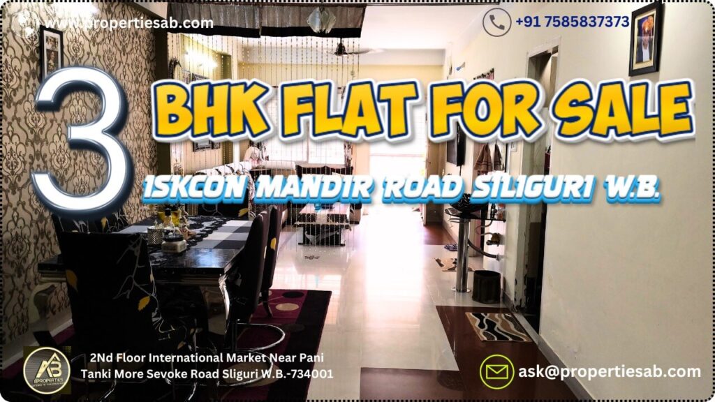 3 BHK Flat for Sale at ISKCON Mandir Road Siliguri