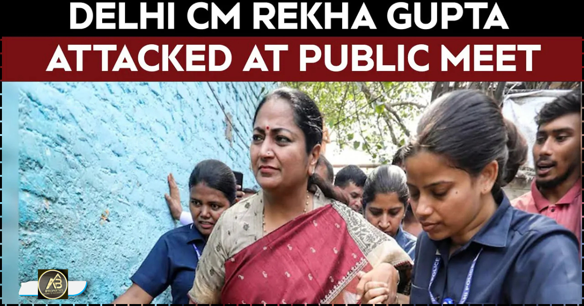 Delhi Chief Minister Rekha Gupta attacked at public meet