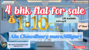 4 BHK Flat for Sale at Alu Chowdhury More Siliguri – Premium 2070 Sq Ft Apartment