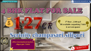 4 BHK Flat for Sale atChampasari Siliguri – Premium Living at Serenity