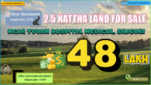 2.5 Kattha Land for Sale in Siliguri Near Yuvan Hospital at ₹48 Lakh