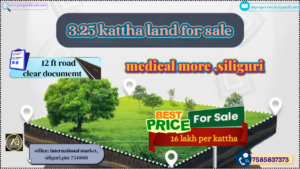 3.25 Kattha Land for Sale in Medical More, Siliguri – An Unmissable Investment Opportunity