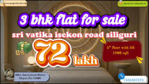 3 BHK Flat for Sale in Sri Vatika Isckon Road Siliguri - Luxurious 1800 Sqft Flat