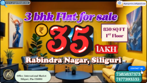3 BHK Apartment for Sale in Rabindra Nagar, Siliguri – Affordable and Comfortable Family Home for ₹35 Lakh Only