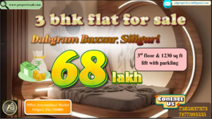 3 BHK Flat for Sale in Dabgram Bazar, Siliguri – 1230 Sq Ft House @ ₹68 Lakh