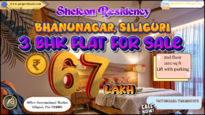 3 BHK Flat at Shelcon Residency, Bhanunagar, Siliguri – 1552 Sq Ft Apartment at ₹67 Lakh